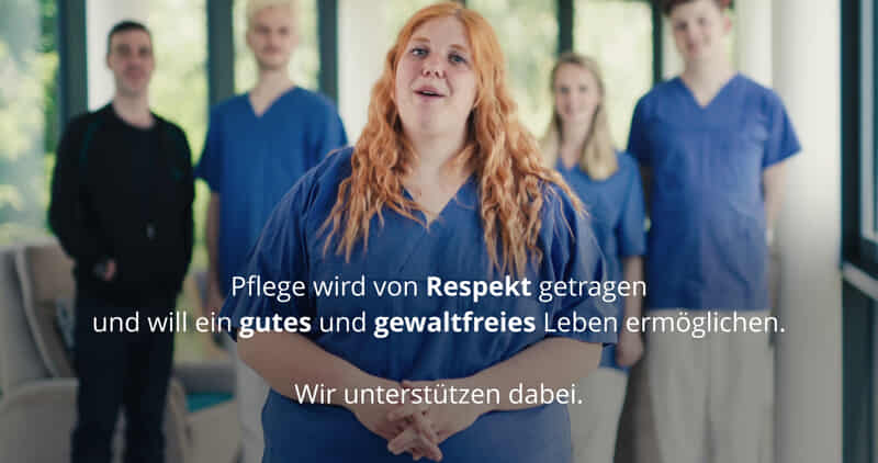 Standbild aus dem Image-Film zu den "gesund und gewalfrei"-Projekten